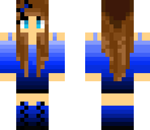 faded blue girl