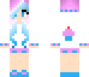 cotton candy cupcake