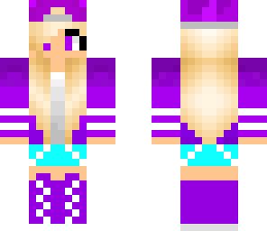 blond purpel gamergirl
