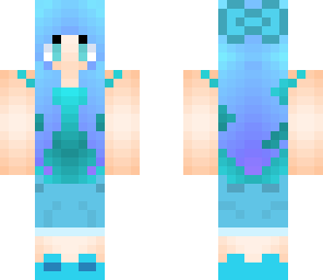 blue aqua girl