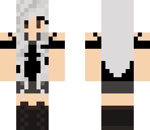 white-haired girl