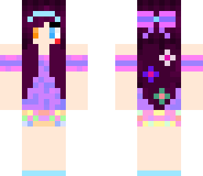 girl with dark purple hair