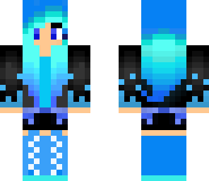 cute blue musical girl