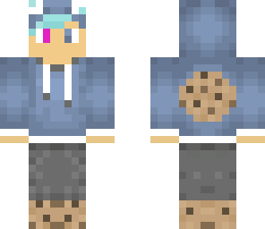 blue hair cookie