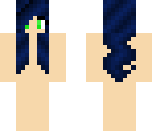skin base navy blue hair