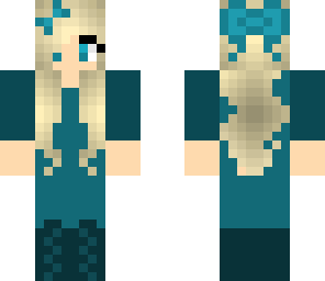 blue dress girl