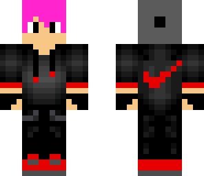 boy with pink hair and a derp face 