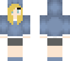 blonde hoddie girl
