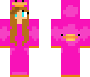 pink duck girl