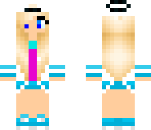 blue blonde girl