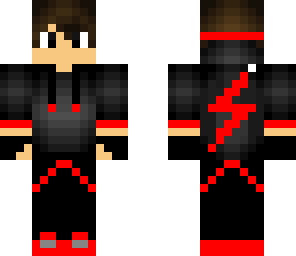 red and black lightning guy