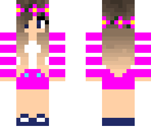 pink summer girl