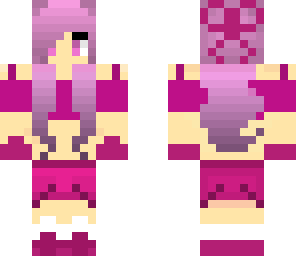 purple and pink croptop