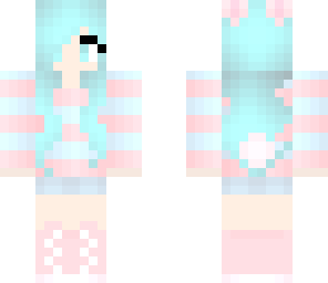 cotton candy bunny girl