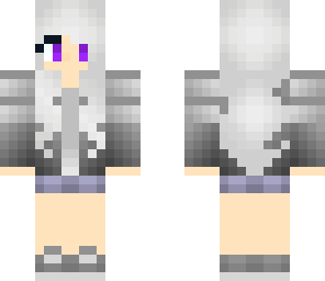 silvery hair