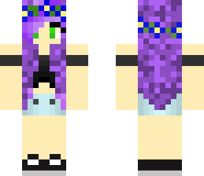purple haired girl