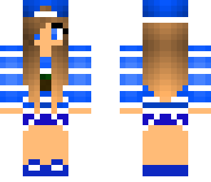 white striped girl
