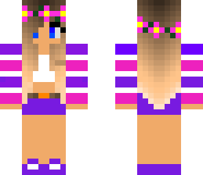 pink and purple girl