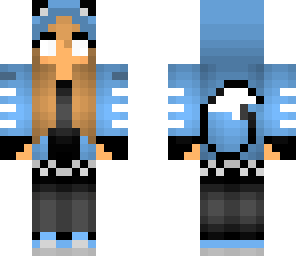 fox girl blue