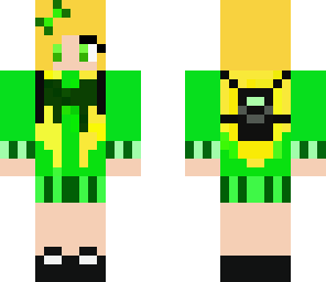 green school girl
