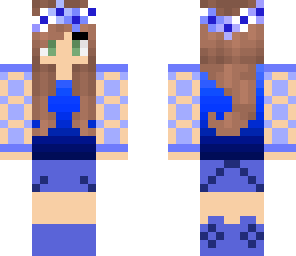 blue aura flower crown