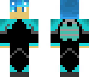 blue hair panda guy