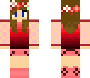 red aura flower girl