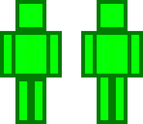 green block man