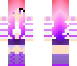 edit - purple pink girl