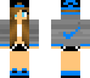 blue nike girl