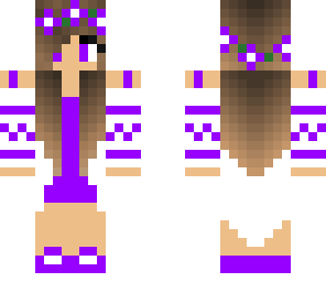 neon purple girl