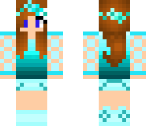 aqua aura flower crown