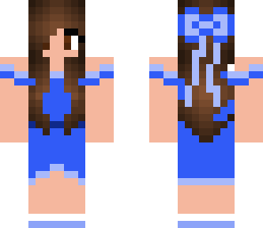 girl in blue dress