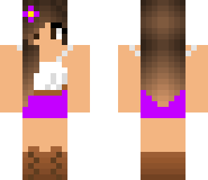 purple summer girl