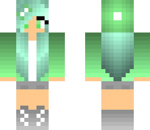 aqua and green girl