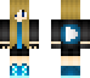 blue youtuber girl
