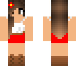 red summer girl