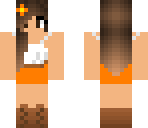 orange summer girl