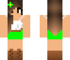 green summer girl