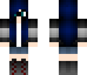dark blue striped girl