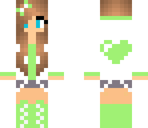 green heart girl