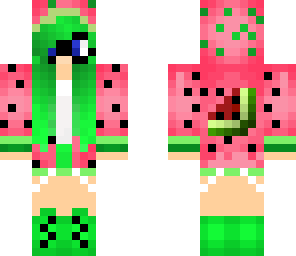 nerdy watermelon girl