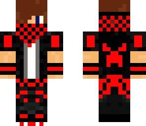red and black bandana boy