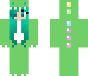 green dino girl
