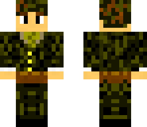 dark camo soldier
