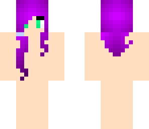 purple side ponytail hair base