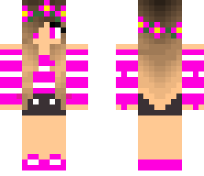 magenta girl skin