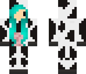 blue haired cow onsie