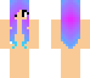 blue purple ombre hair template