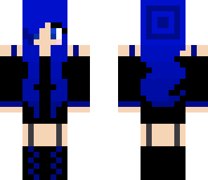 blue and black